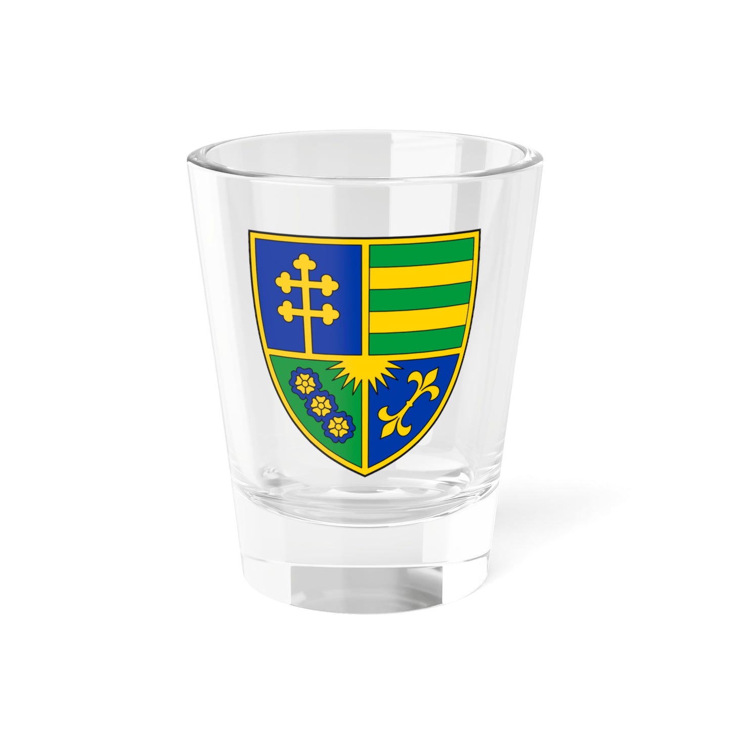 Fictional CoA of Ștefan cel Mare 1457-1504 (Oman) (Coat of Arms) Shot Glass 1.5oz