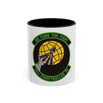 28th Comptroller Squadron (U.S. Air Force) Accent Coffee Mug