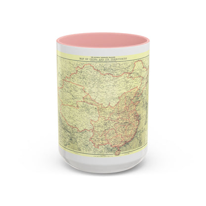 China and its Territories (1912) (Map) Accent Coffee Mug