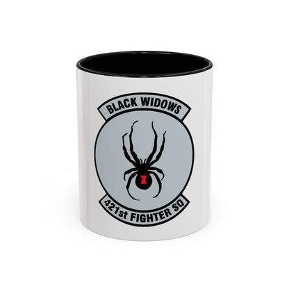 421st Fighter Squadron Black Widows (U.S. Air Force) Accent Coffee Mug