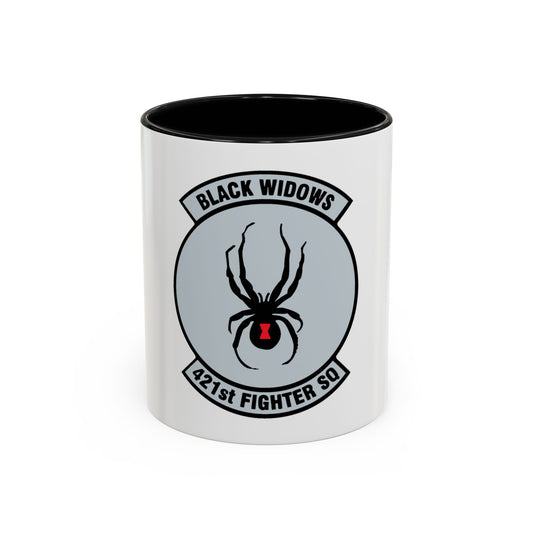 421st Fighter Squadron Black Widows (U.S. Air Force) Accent Coffee Mug