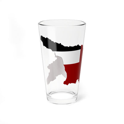 Flag map of Georgia 1990-2004 (Georgia) Pint Glass 16oz