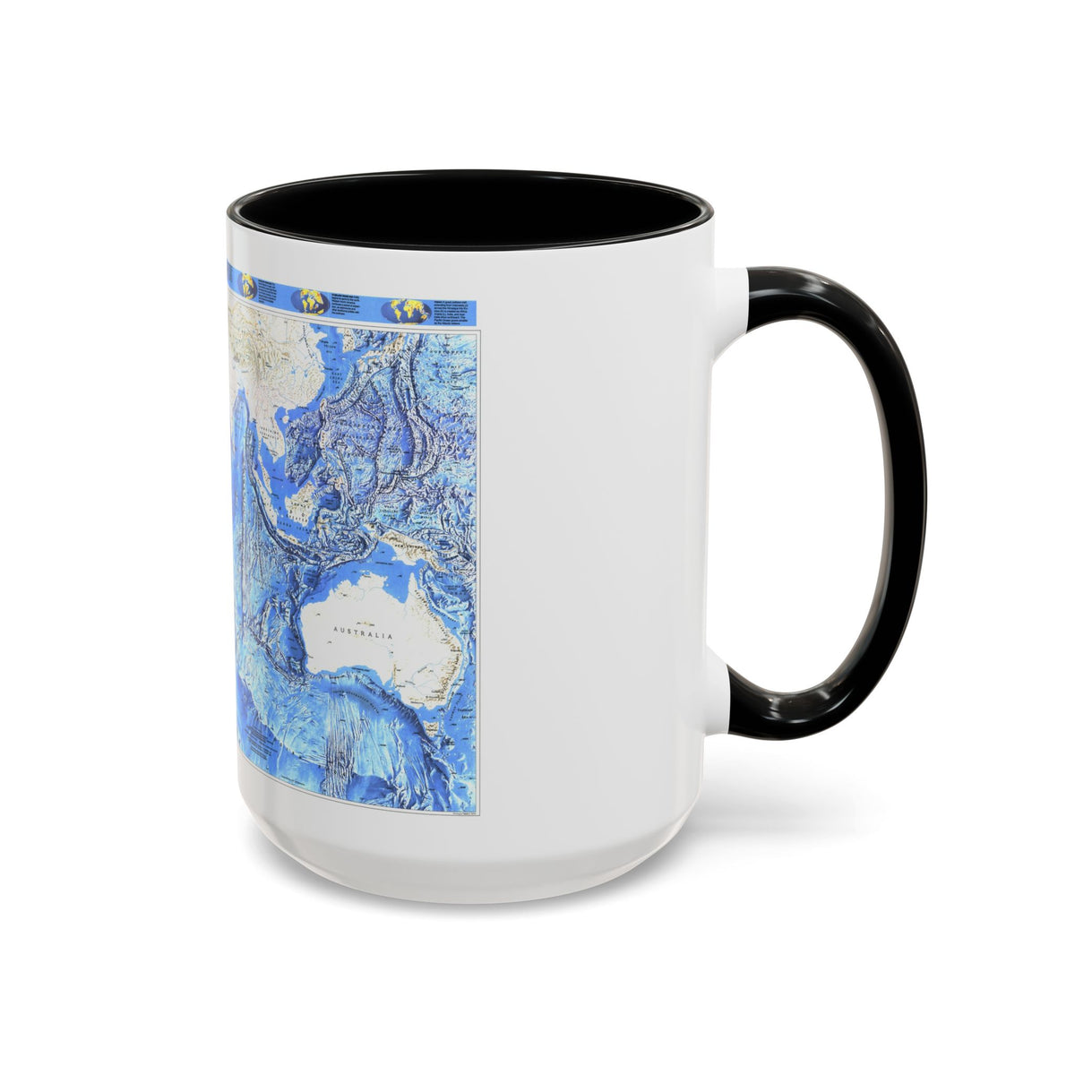 Indian Ocean (1992) (Map) Accent Coffee Mug