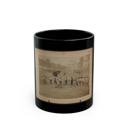 Railroad Construction Workers (U.S. Civil War) Black Coffee Mug