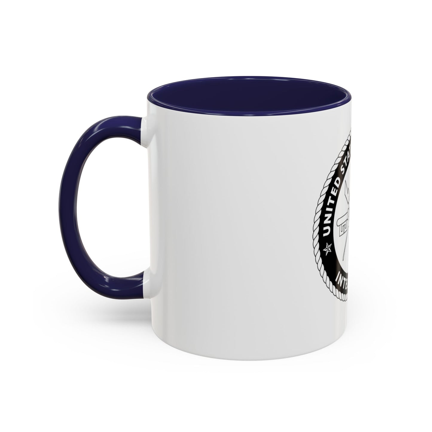 USCG Intelligence 1 color (U.S. Coast Guard) Accent Coffee Mug