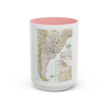 South America - Southern (1958) (Map) Accent Coffee Mug