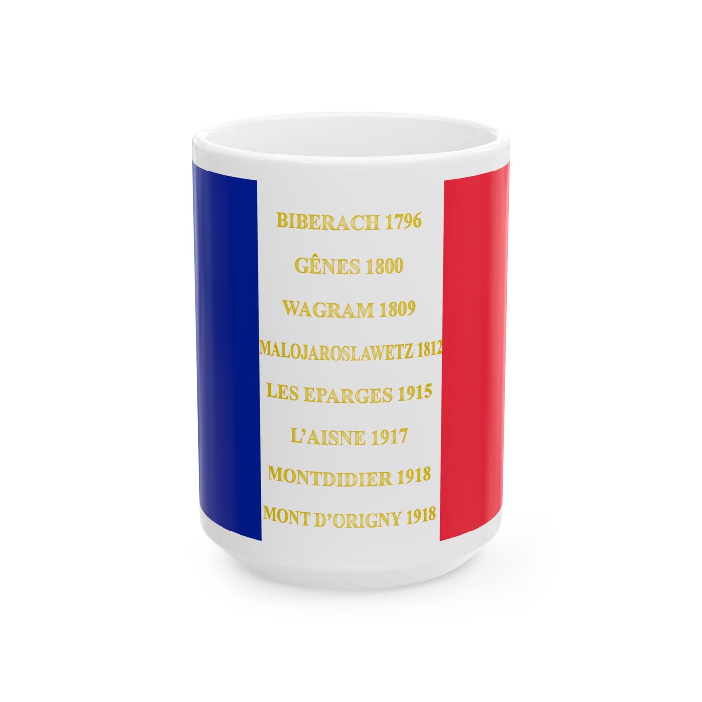 106e regiment dinfanterie de ligne - drapeau (France) White Coffee Mug-15oz-Go Mug Yourself