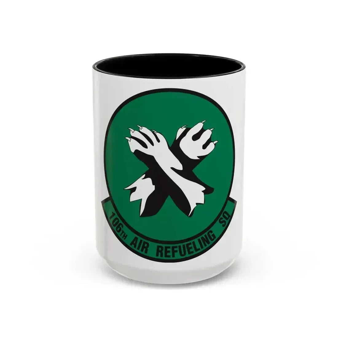 106th Air Refueling Squadron (U.S. Air Force) Accent Coffee Mug 15oz Black - Go Mug Yourself