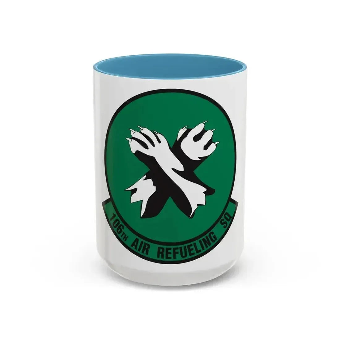 106th Air Refueling Squadron (U.S. Air Force) Accent Coffee Mug 15oz Light Blue - Go Mug Yourself