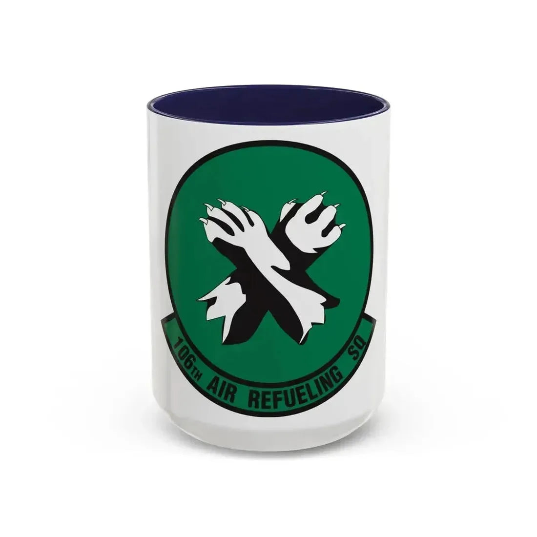 106th Air Refueling Squadron (U.S. Air Force) Accent Coffee Mug 15oz Navy - Go Mug Yourself