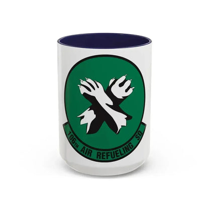 106th Air Refueling Squadron (U.S. Air Force) Accent Coffee Mug 15oz Navy - Go Mug Yourself