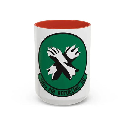 106th Air Refueling Squadron (U.S. Air Force) Accent Coffee Mug 15oz Red - Go Mug Yourself