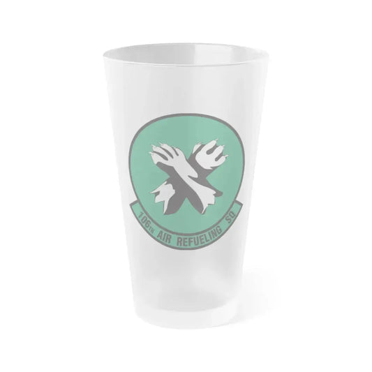 106th Air Refueling Squadron (U.S. Air Force) Frosted Pint Glass 16oz Default Title - Go Mug Yourself