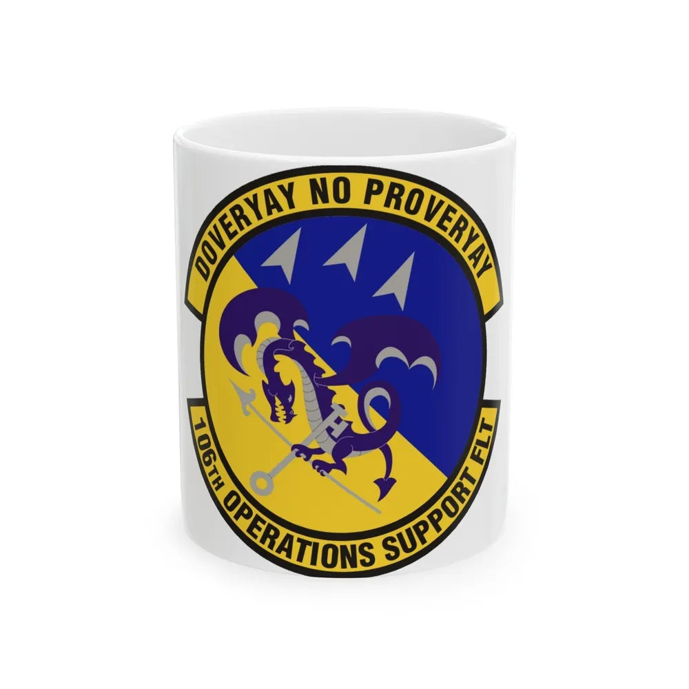 106th Operations Support Flight (U.S. Air Force) White Coffee Mug-11oz-Go Mug Yourself