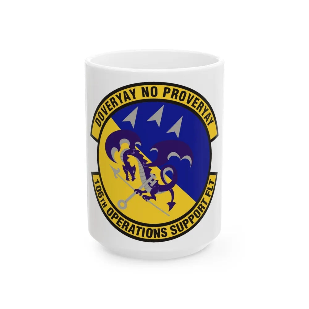 106th Operations Support Flight (U.S. Air Force) White Coffee Mug-15oz-Go Mug Yourself