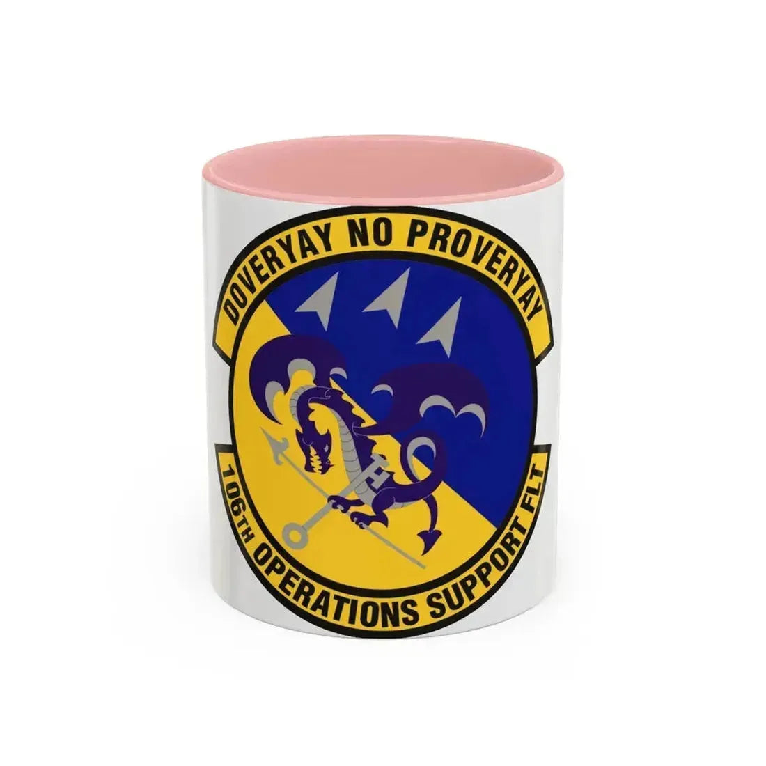 106th Operations Support Flight (U.S. Air Force) Accent Coffee Mug 11oz Pink - Go Mug Yourself