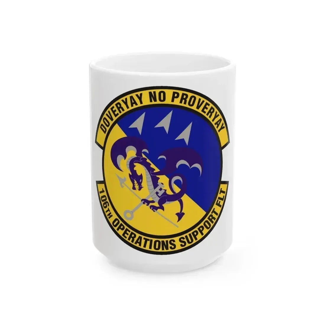 106th Operations Support Flight (U.S. Air Force) White Coffee Mug 15oz - Go Mug Yourself