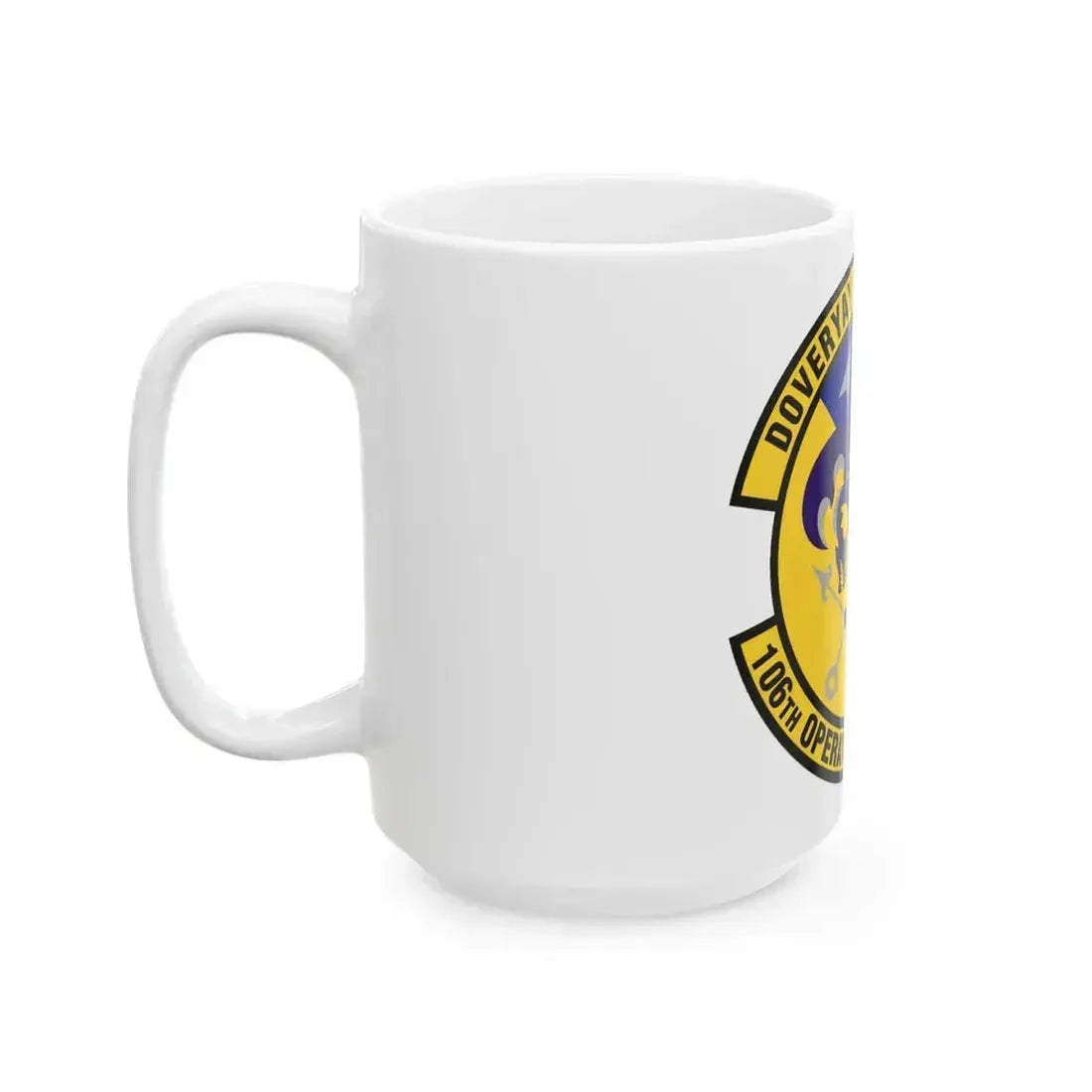 106th Operations Support Flight (U.S. Air Force) White Coffee Mug - Go Mug Yourself
