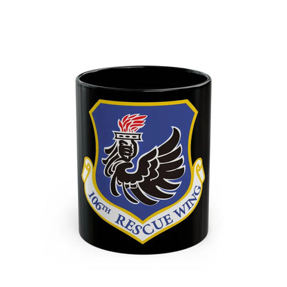 106th Rescue Wing logo 2 (U.S. Air Force) Black Coffee Mug-11oz-Go Mug Yourself