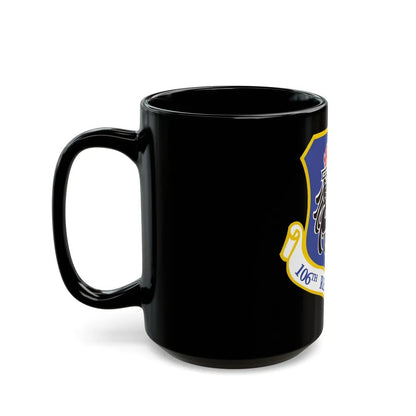 106th Rescue Wing logo 2 (U.S. Air Force) Black Coffee Mug-Go Mug Yourself