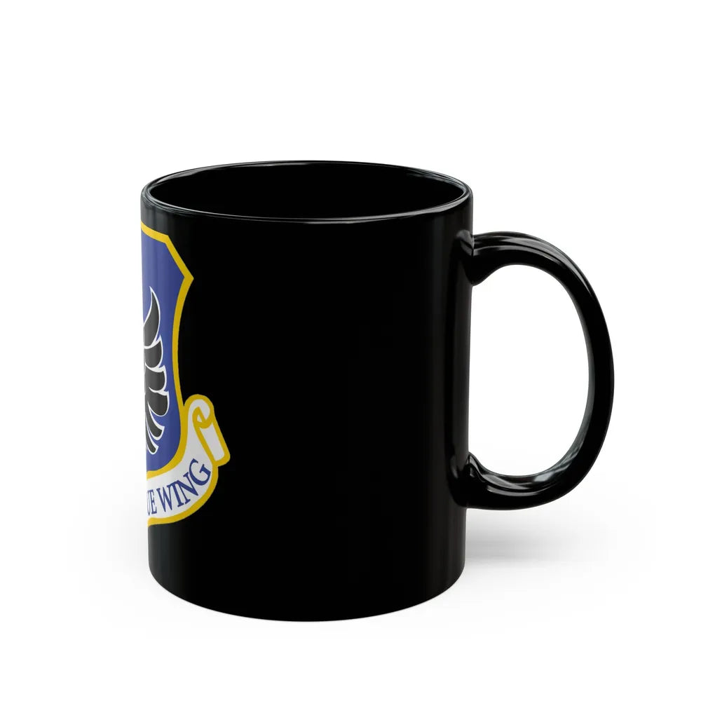 106th Rescue Wing logo 2 (U.S. Air Force) Black Coffee Mug-Go Mug Yourself