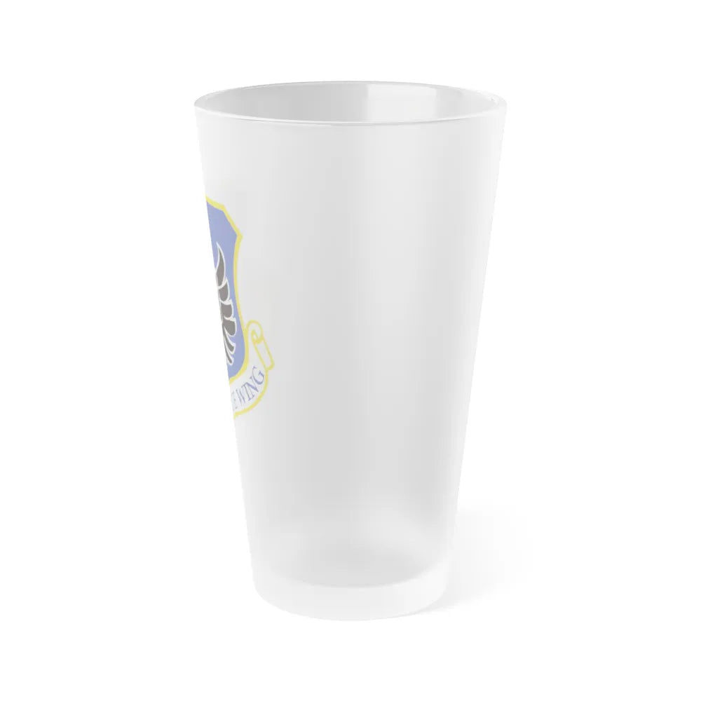 106th Rescue Wing logo 2 (U.S. Air Force) Frosted Pint Glass 16oz-Go Mug Yourself