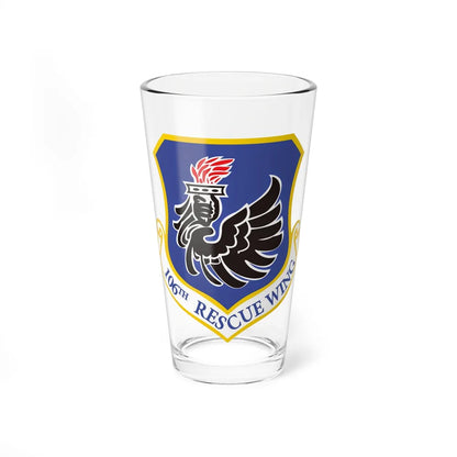 106th Rescue Wing logo 2 (U.S. Air Force) Pint Glass 16oz-16oz-Go Mug Yourself