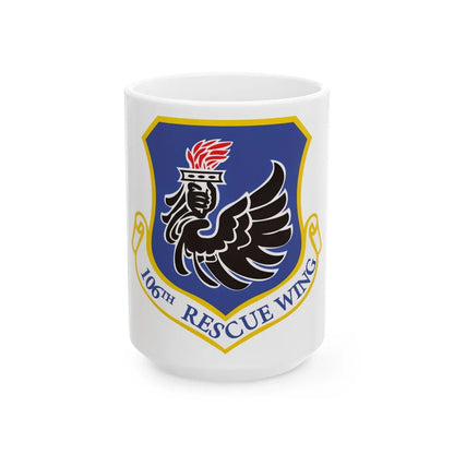 106th Rescue Wing logo 2 (U.S. Air Force) White Coffee Mug-11oz-Go Mug Yourself