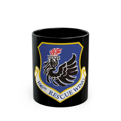 106th Rescue Wing logo 2 (U.S. Air Force) Black Coffee Mug 11oz - Go Mug Yourself