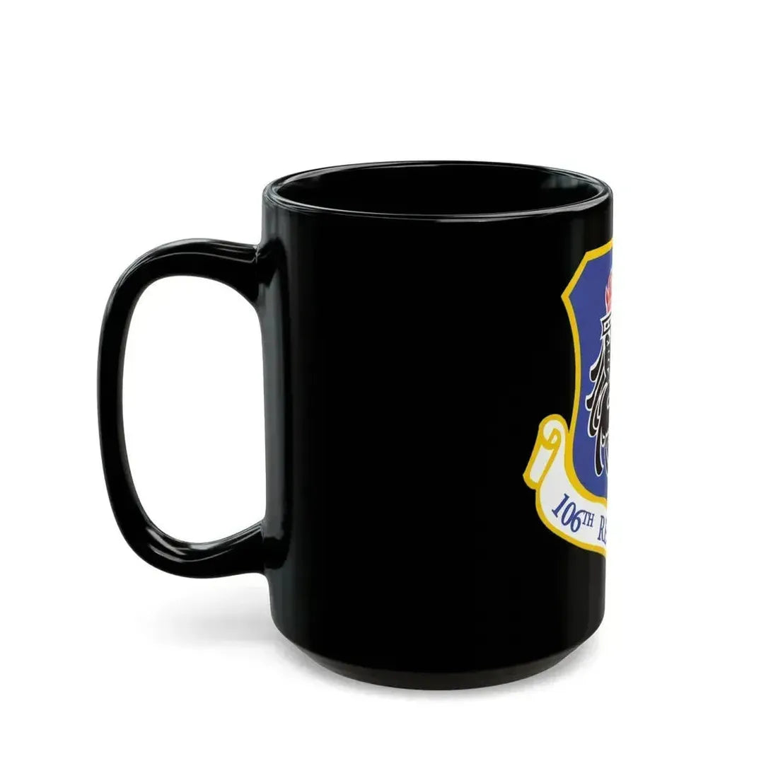 106th Rescue Wing logo 2 (U.S. Air Force) Black Coffee Mug - Go Mug Yourself