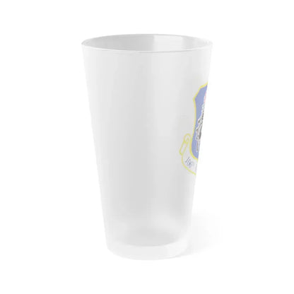 106th Rescue Wing logo 2 (U.S. Air Force) Frosted Pint Glass 16oz - Go Mug Yourself