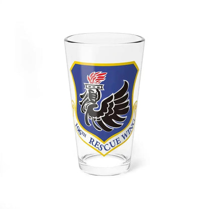 106th Rescue Wing logo 2 (U.S. Air Force) Pint Glass 16oz 16oz - Go Mug Yourself