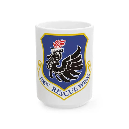 106th Rescue Wing logo 2 (U.S. Air Force) White Coffee Mug 11oz - Go Mug Yourself