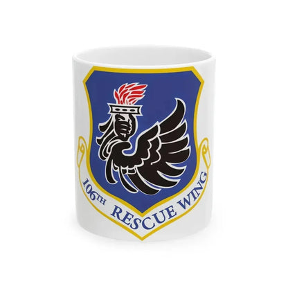 106th Rescue Wing logo 2 (U.S. Air Force) White Coffee Mug - Go Mug Yourself
