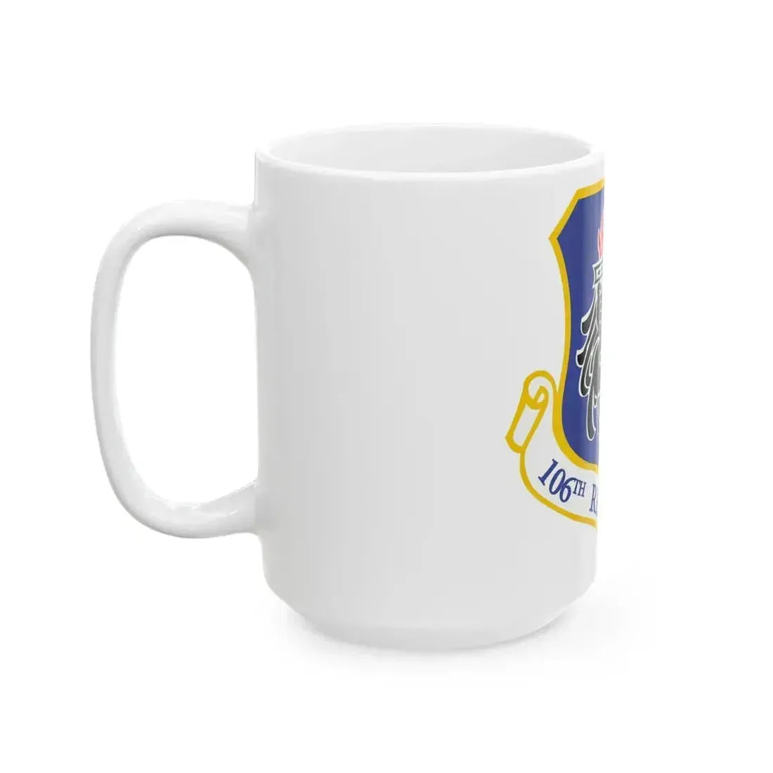 106th Rescue Wing logo 2 (U.S. Air Force) White Coffee Mug - Go Mug Yourself