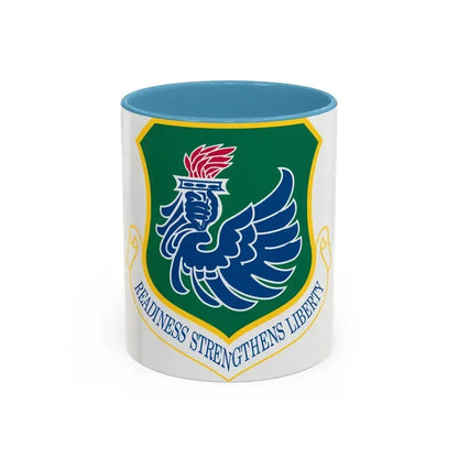 106th Rescue Wing (U.S. Air Force) Accent Coffee Mug 11oz Light Blue - Go Mug Yourself