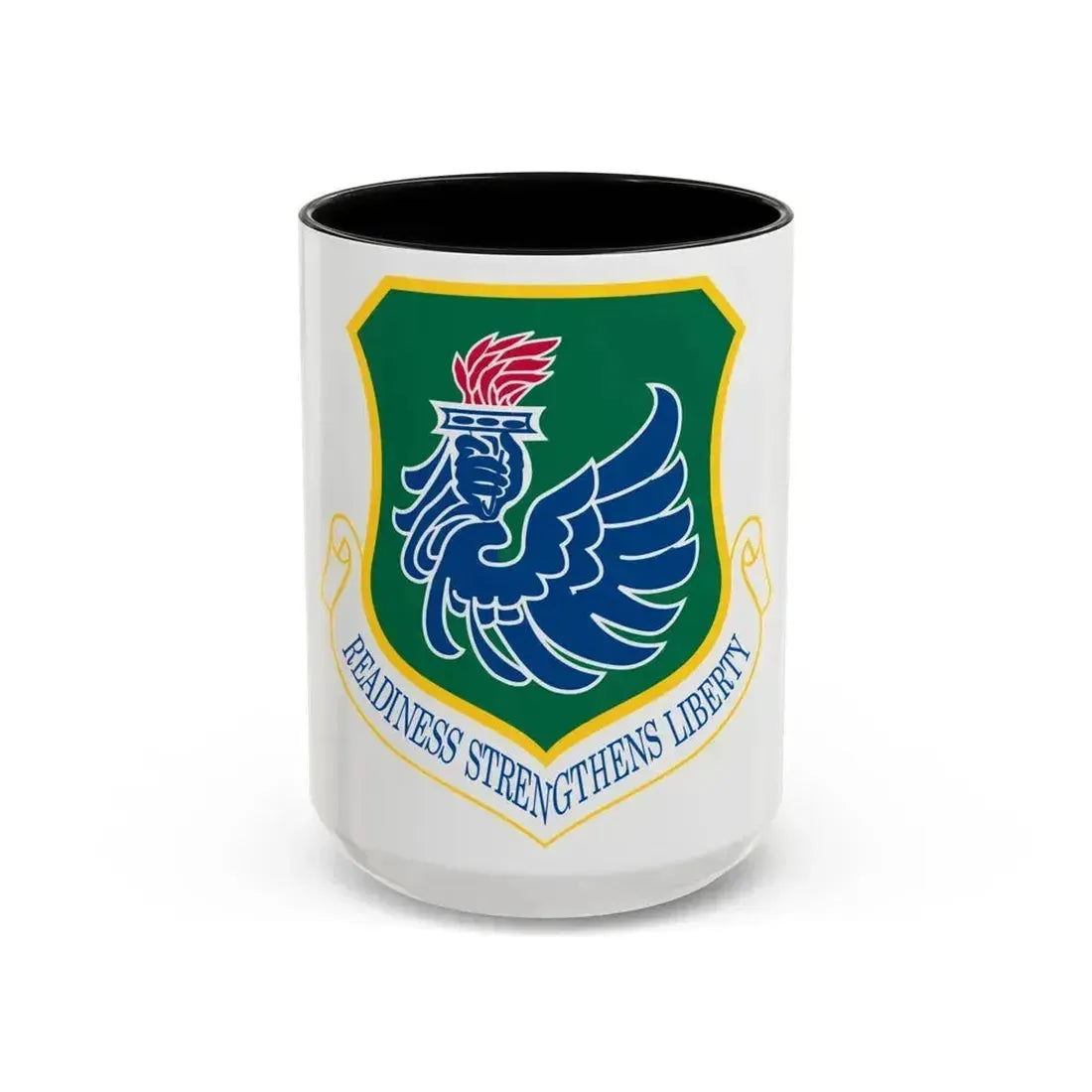 106th Rescue Wing (U.S. Air Force) Accent Coffee Mug 15oz Black - Go Mug Yourself