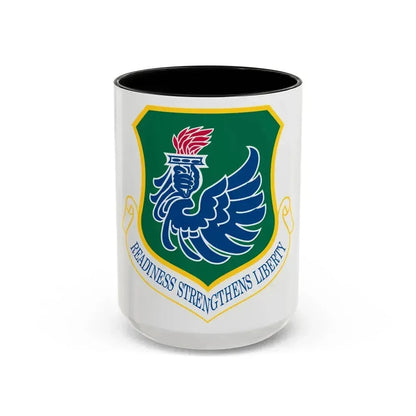 106th Rescue Wing (U.S. Air Force) Accent Coffee Mug 15oz Black - Go Mug Yourself