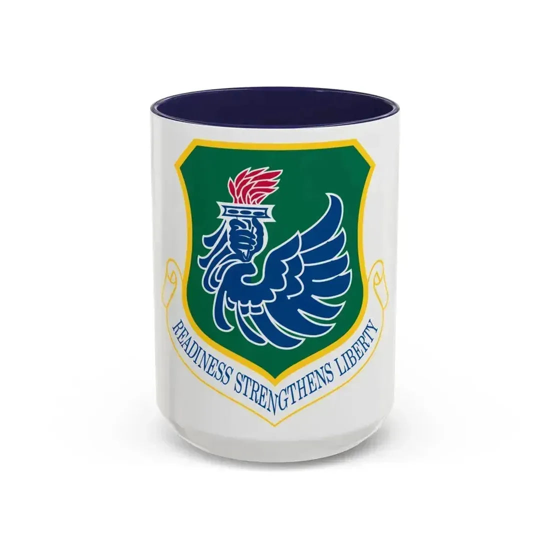 106th Rescue Wing (U.S. Air Force) Accent Coffee Mug 15oz Navy - Go Mug Yourself