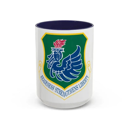 106th Rescue Wing (U.S. Air Force) Accent Coffee Mug 15oz Navy - Go Mug Yourself