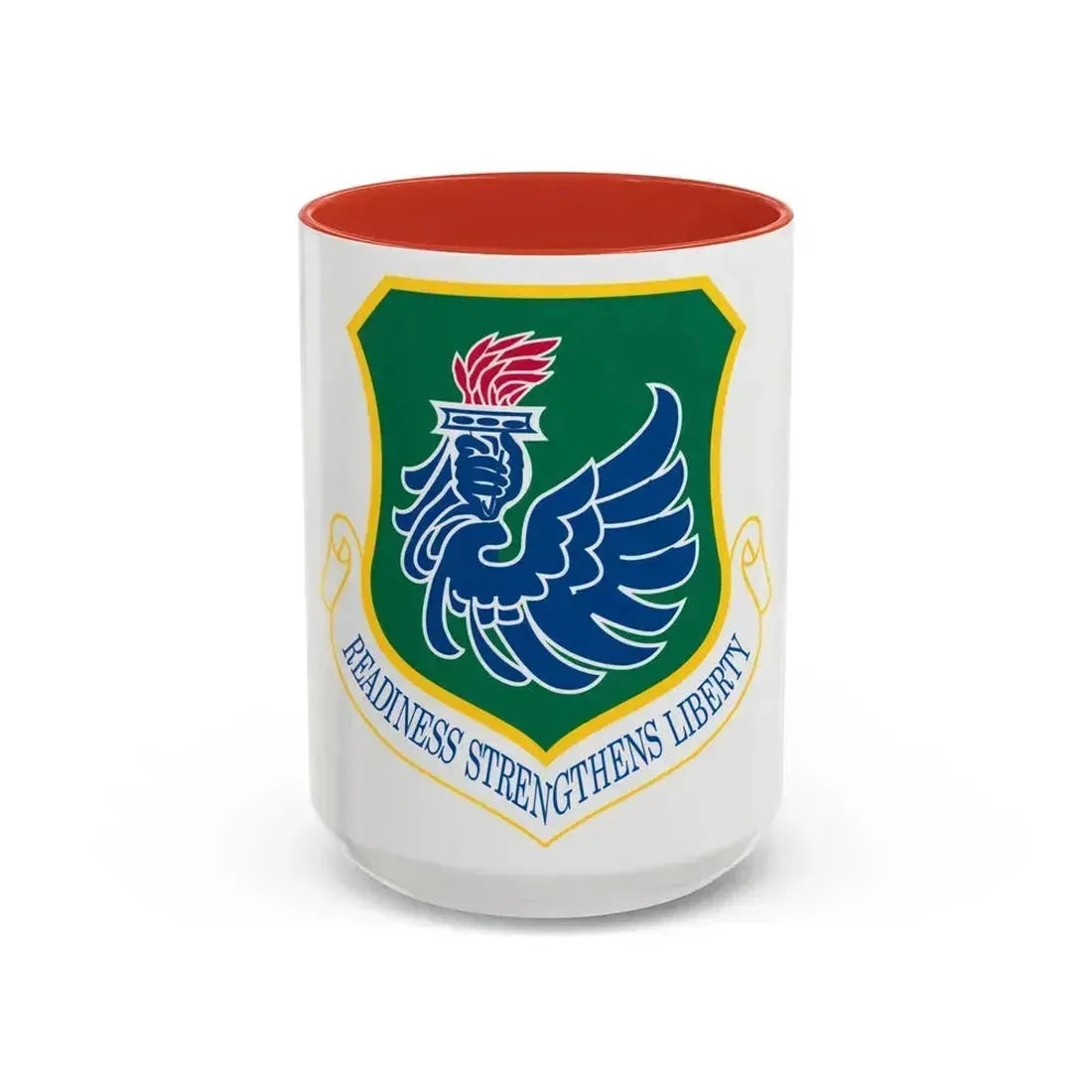 106th Rescue Wing (U.S. Air Force) Accent Coffee Mug 15oz Red - Go Mug Yourself