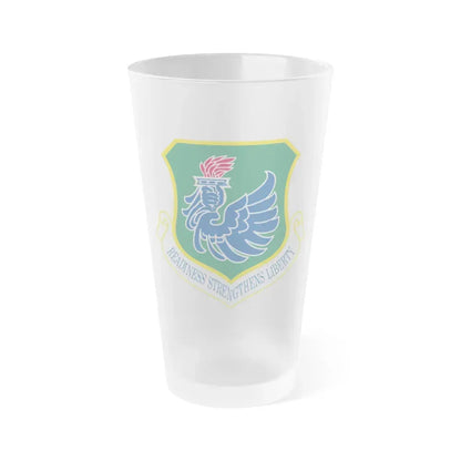 106th Rescue Wing (U.S. Air Force) Frosted Pint Glass 16oz 16oz Frosted - Go Mug Yourself
