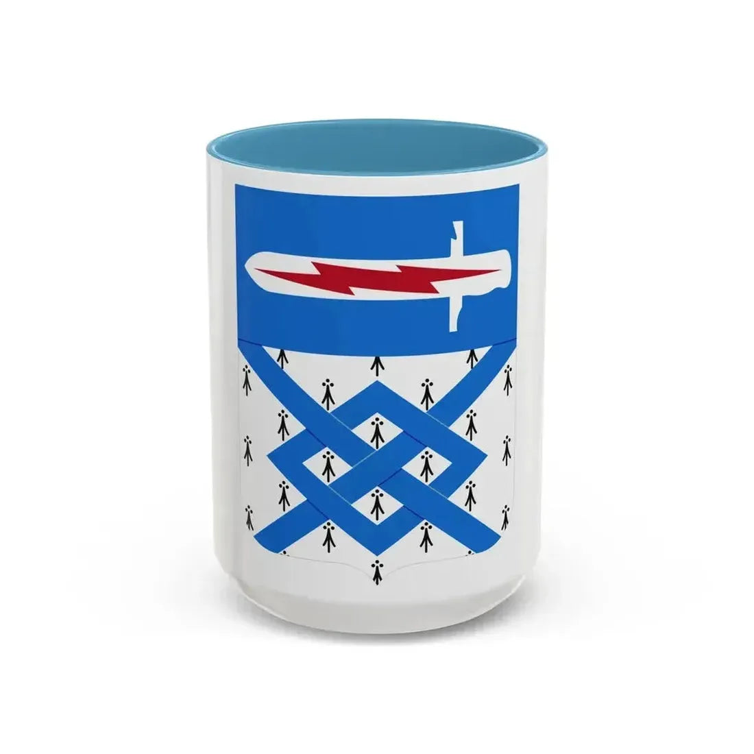 107 Military Intelligence Battalion 2 (U.S. Army) Accent Coffee Mug 15oz Light Blue - Go Mug Yourself