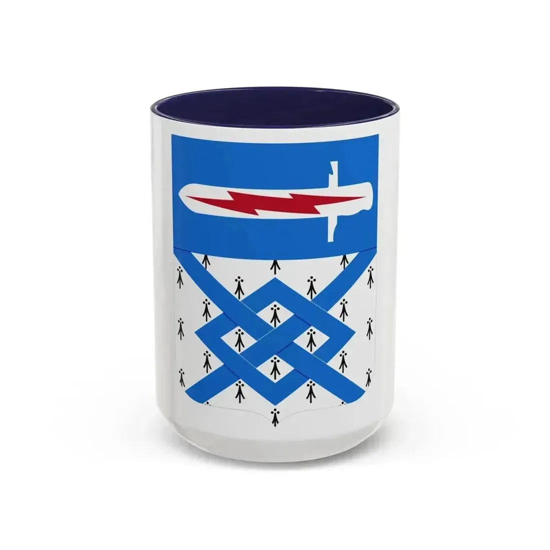 107 Military Intelligence Battalion 2 (U.S. Army) Accent Coffee Mug 15oz Navy - Go Mug Yourself