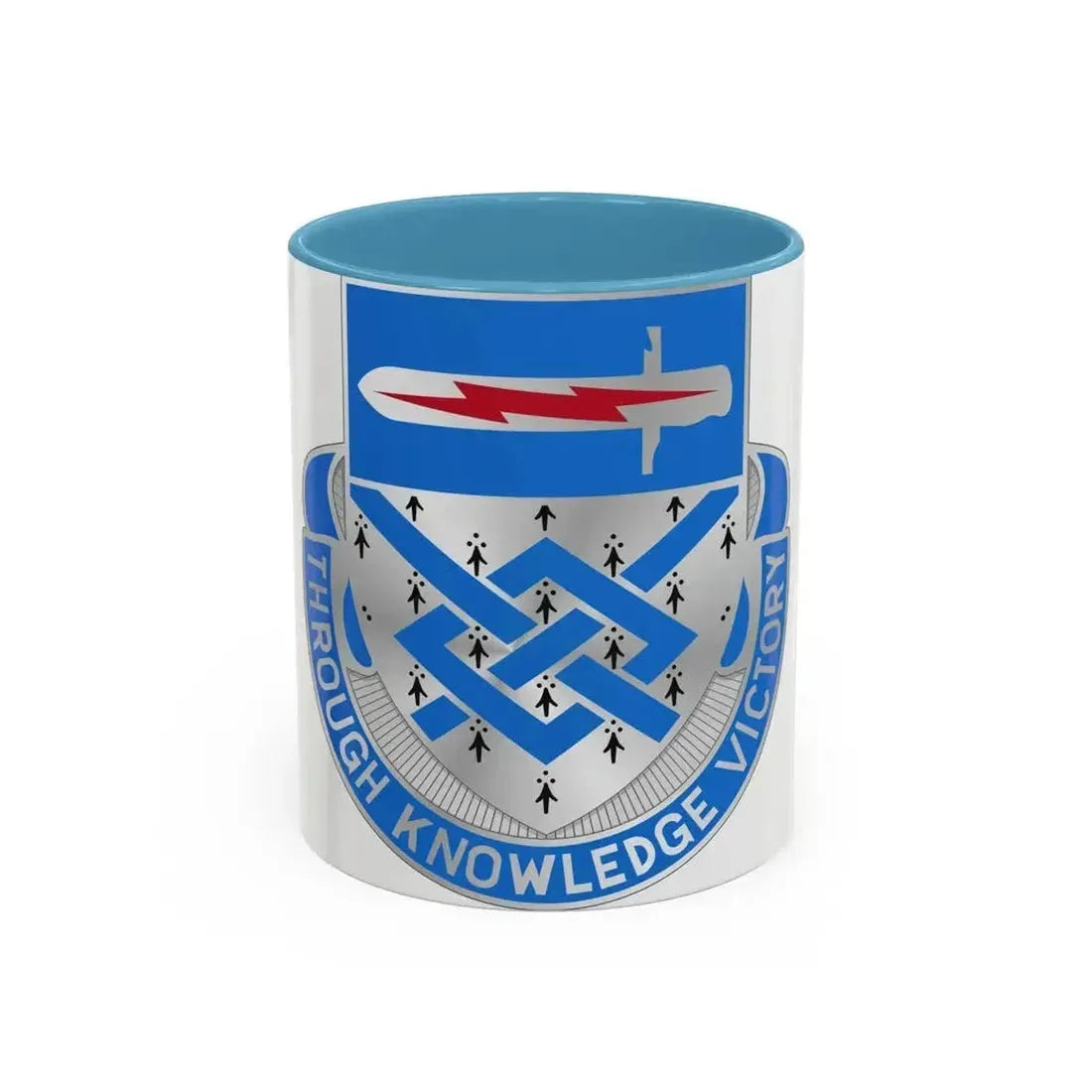 107 Military Intelligence Battalion (U.S. Army) Accent Coffee Mug 11oz Light Blue - Go Mug Yourself