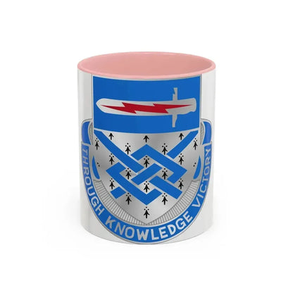 107 Military Intelligence Battalion (U.S. Army) Accent Coffee Mug 11oz Pink - Go Mug Yourself