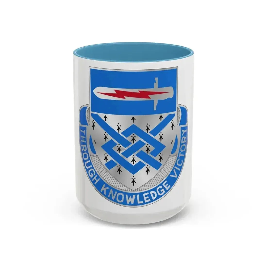 107 Military Intelligence Battalion (U.S. Army) Accent Coffee Mug 15oz Light Blue - Go Mug Yourself