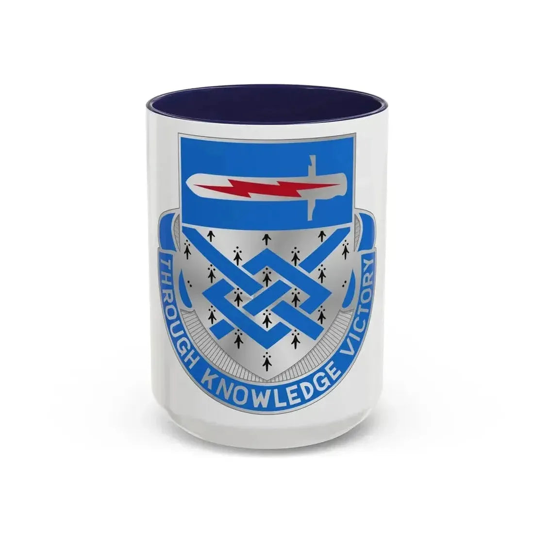 107 Military Intelligence Battalion (U.S. Army) Accent Coffee Mug 15oz Navy - Go Mug Yourself