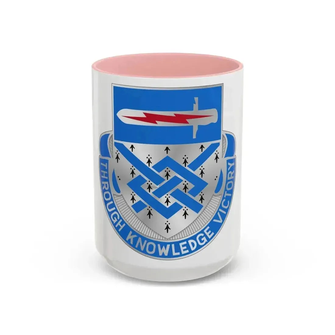 107 Military Intelligence Battalion (U.S. Army) Accent Coffee Mug 15oz Pink - Go Mug Yourself