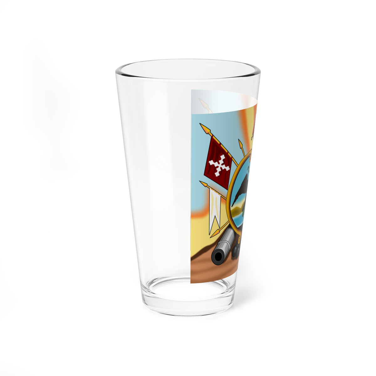 Escudo de Allende Reverso Cruz (Mexico) Pint Glass 16oz